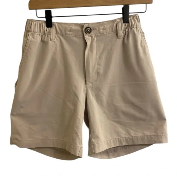 CHUBBIES 6” EVERYWEAR SHORTS MENS SMALL TAN DRAWSTRING EVERYDAY CASUAL SHORT EUC - Picture 1 of 15